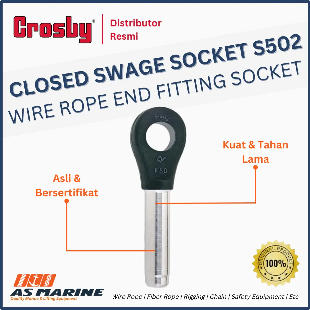 closed swage socket crosby s502